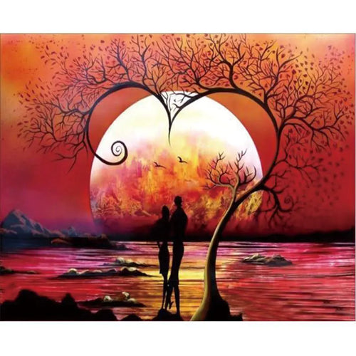 Heart Diamond Painting, Tree of Life Diamond Art